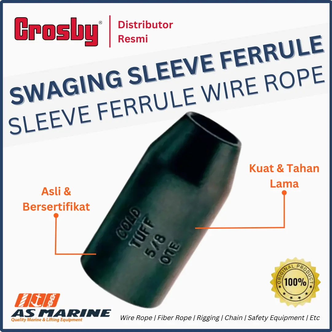 swaging sleeve ferrule crosby